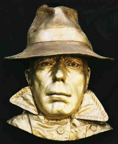 Humphrey Bogart Bust sculptured as Rick From Casablanca