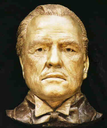 Marlon Brando Bust as The GodFather sculptured Life Mask