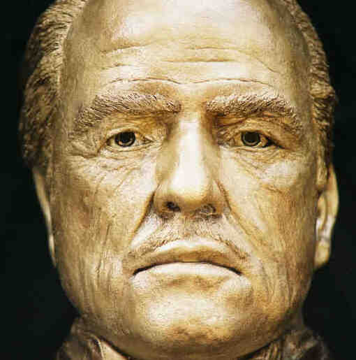 Marlon Brando Bust as The GodFather sculptured Life Mask