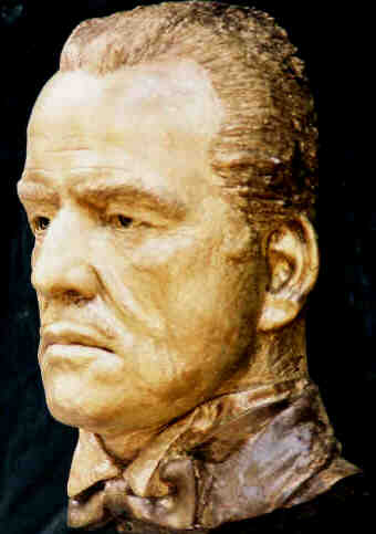 Marlon Brando Bust as The GodFather sculptured Life Mask