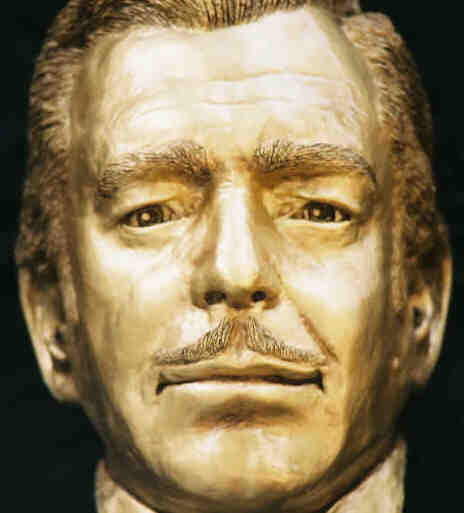 Clark Gable Bust as Rhett Butler sculptured Life Mask