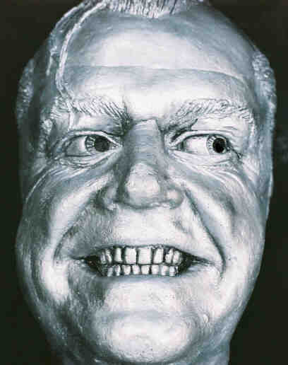 Closeup of Jack Nicholson Bust sculptured Life Mask