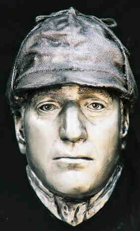 Basil Rathbone Bust as Sherlock Holmes sculptured Life Mask