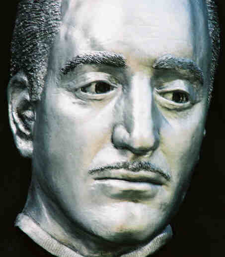 Closeup of Basil Rathbone Bust as Dr. Wolf Von Frankenstein