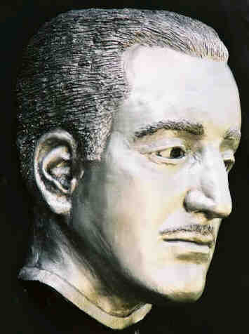 Basil Rathbone Bust as Dr. Wolf Von Frankenstein sculptured Life Mask